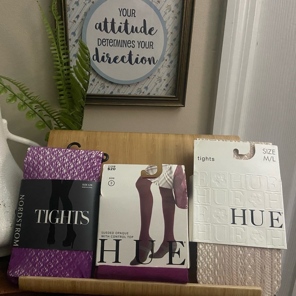 3 pack assorted tights-lacy fun colors